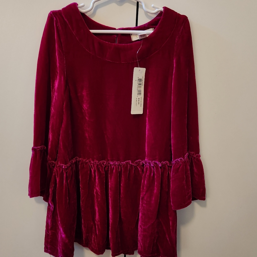 Peek Anastasia Crushed Velvet Dress